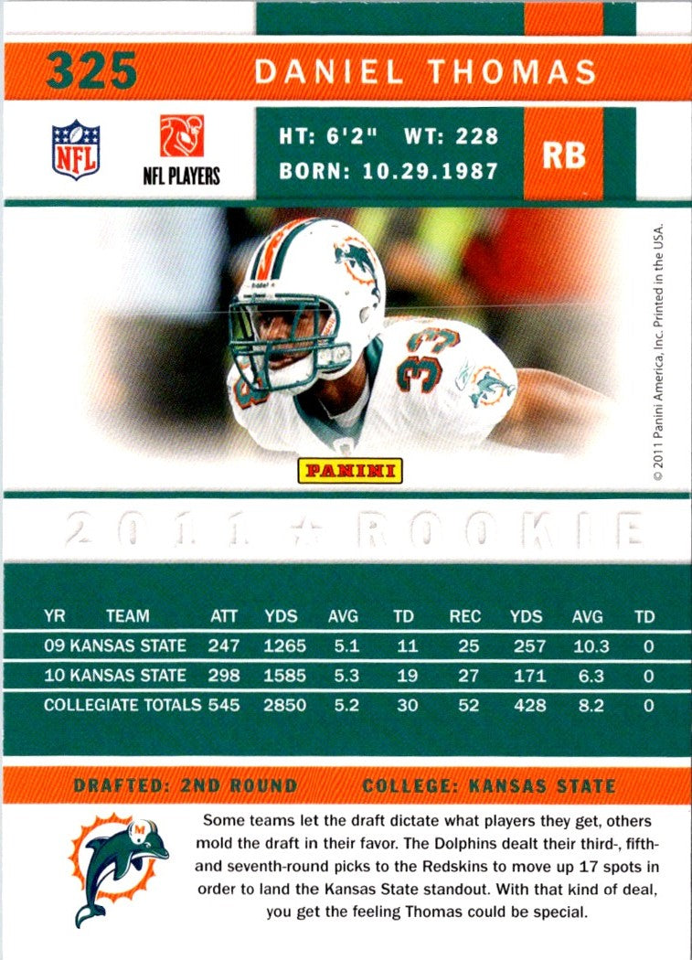 2011 Score Daniel Thomas