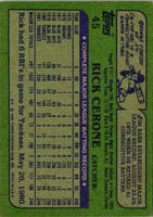 1982 Topps Rick Cerone #45