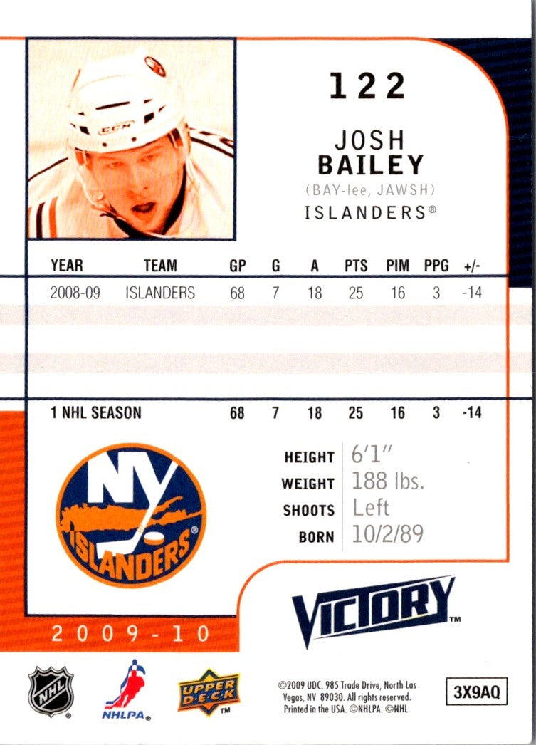 2009 Upper Deck Victory Josh Bailey