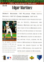 1998 Upper Deck 10th Anniversary Preview Retail Edgar Martinez #58