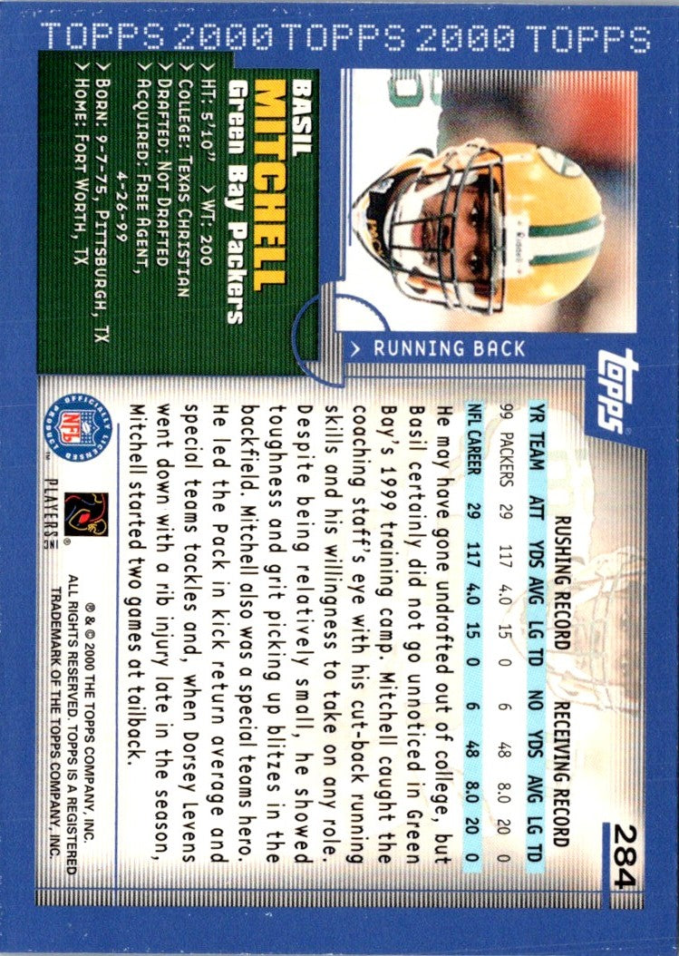 2000 Topps Basil Mitchell