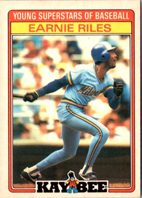 1986 Topps Kay-Bee Young Superstars of Baseball Earnie Riles #26