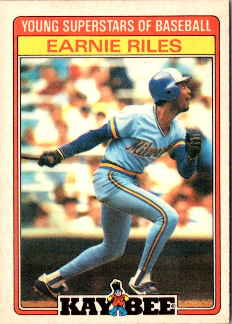 1986 Topps Kay-Bee Young Superstars of Baseball Earnie Riles