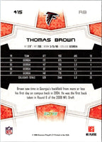 2008 Score Super Bowl XLIII Thomas Brown #415