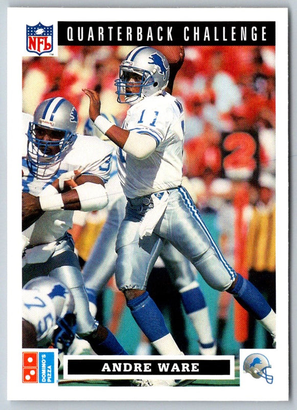 1991 Domino's The Quarterbacks Andre Ware #9