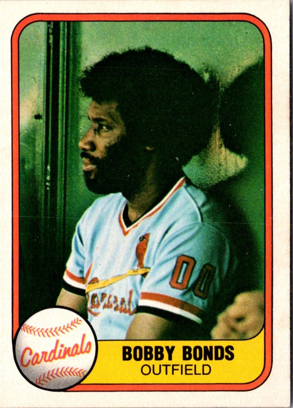 1981 Fleer Bobby Bonds #548