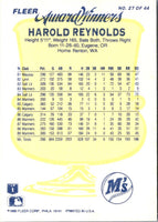 1990 Fleer Award Winners Harold Reynolds #27