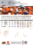 2008 Upper Deck First Edition Jay Cutler