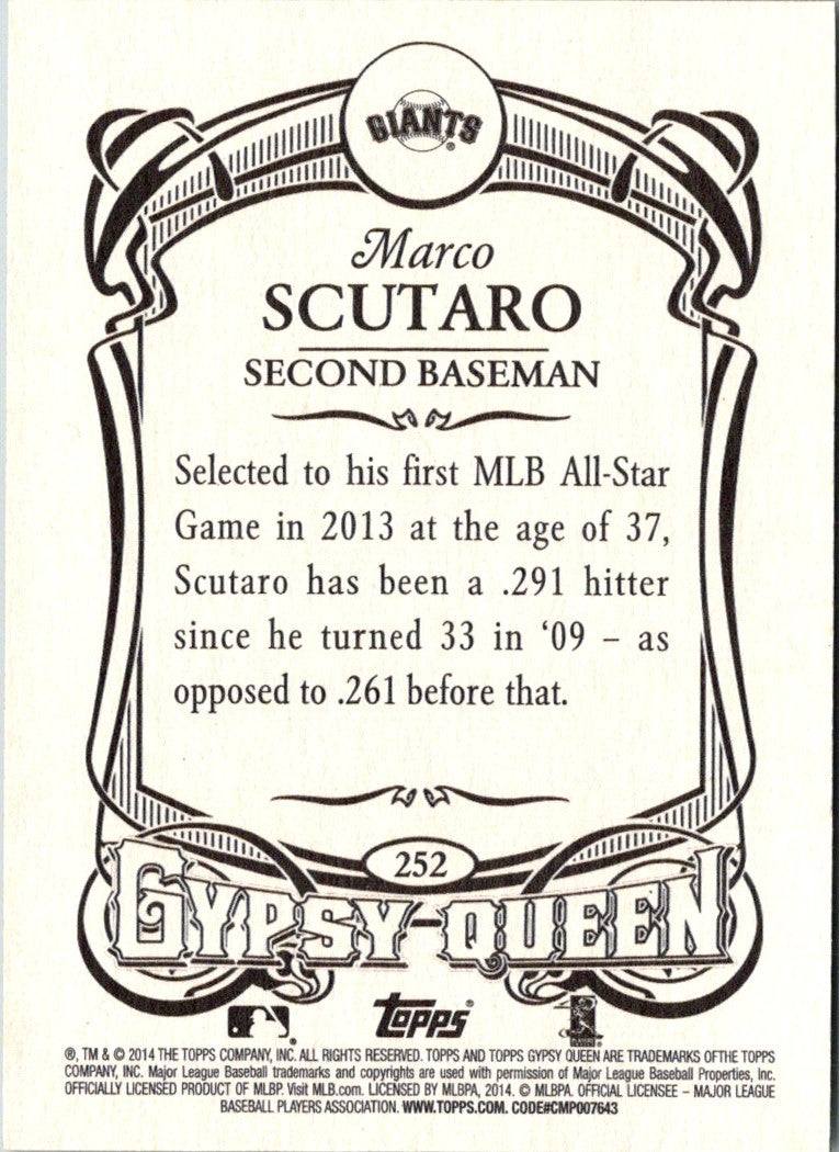 2014 Topps Gypsy Queen Marco Scutaro