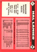 1986 Topps Traded Hal Lanier