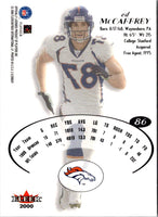 2000 Fleer E-X Ed McCaffrey #86