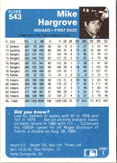 1984 Fleer Mike Hargrove