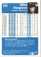 1984 Fleer Mike Hargrove #543