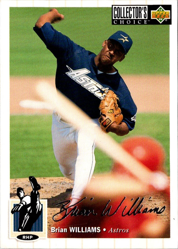 1994 Collector's Choice Silver Signature Brian Williams #594