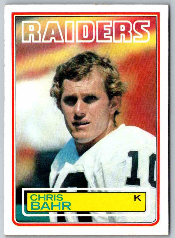 1983 Topps Chris Bahr #296