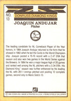 1985 Donruss Super Diamond Kings Joaquin Andujar #13
