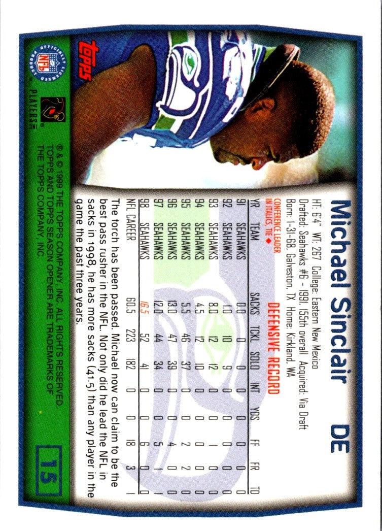 1999 Topps Season Opener Michael Sinclair