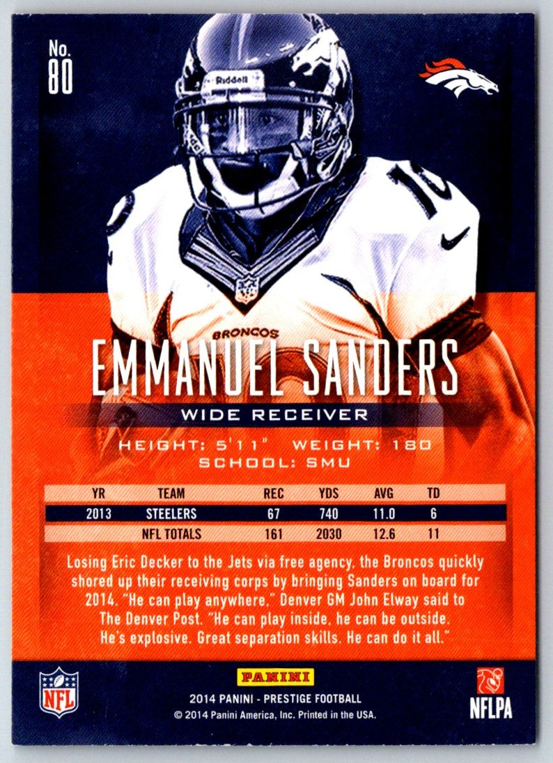 2014 Panini Prestige Emmanuel Sanders