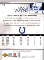 2007 Upper Deck First Edition Reggie Wayne #42