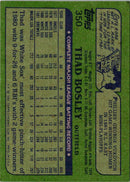 1982 Topps Thad Bosley