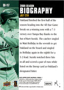 2010 Upper Deck Season Biography Kurt Suzuki