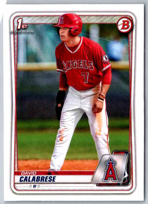 2020 Bowman Draft David Calabrese #BD-103