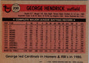 1981 Topps George Hendrick