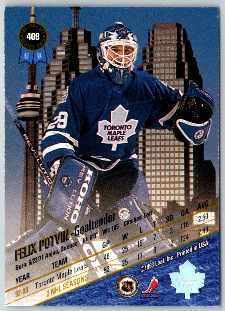 1993 Leaf Felix Potvin