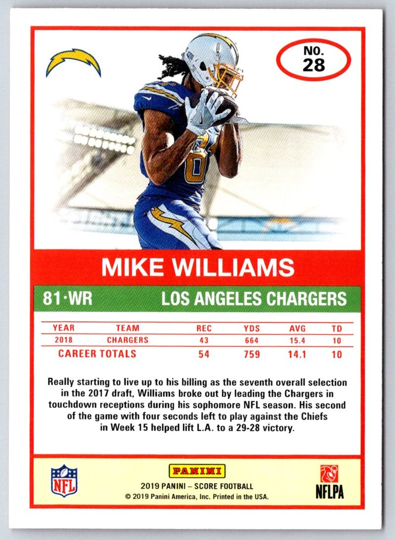 2019 Score Mike Williams