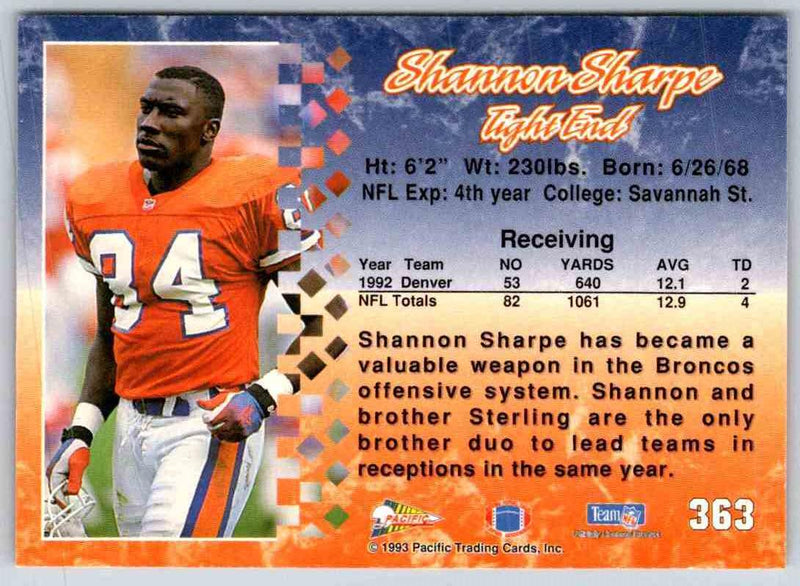 1998 Pacific Shannon Sharpe