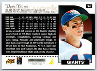 1996 Score Dave Brown #94