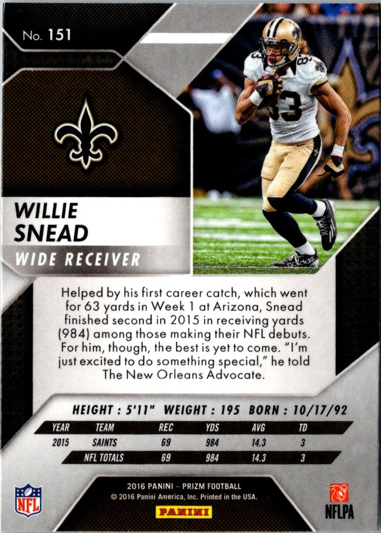 2016 Panini Prizm Willie Snead