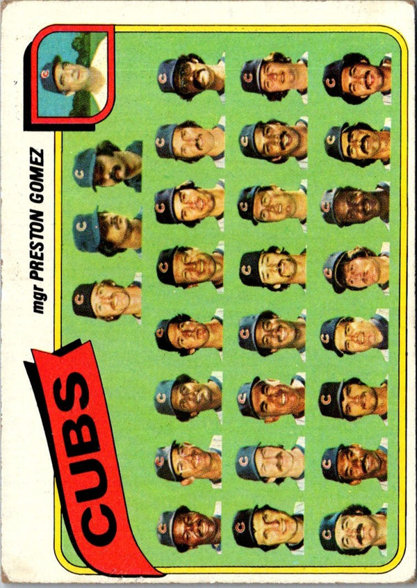 1980 Topps Chicago Cubs - Preston Gomez #381
