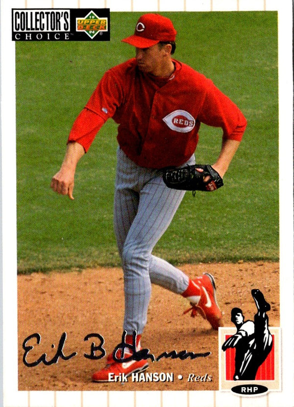 1994 Collector's Choice Erik Hanson #597 Silver Signature