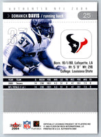 2004 Fleer Authentix Domanick Davis #25