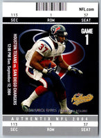 2004 Fleer Authentix Domanick Davis #25
