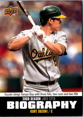 2010 Upper Deck Season Biography Kurt Suzuki #SB-117