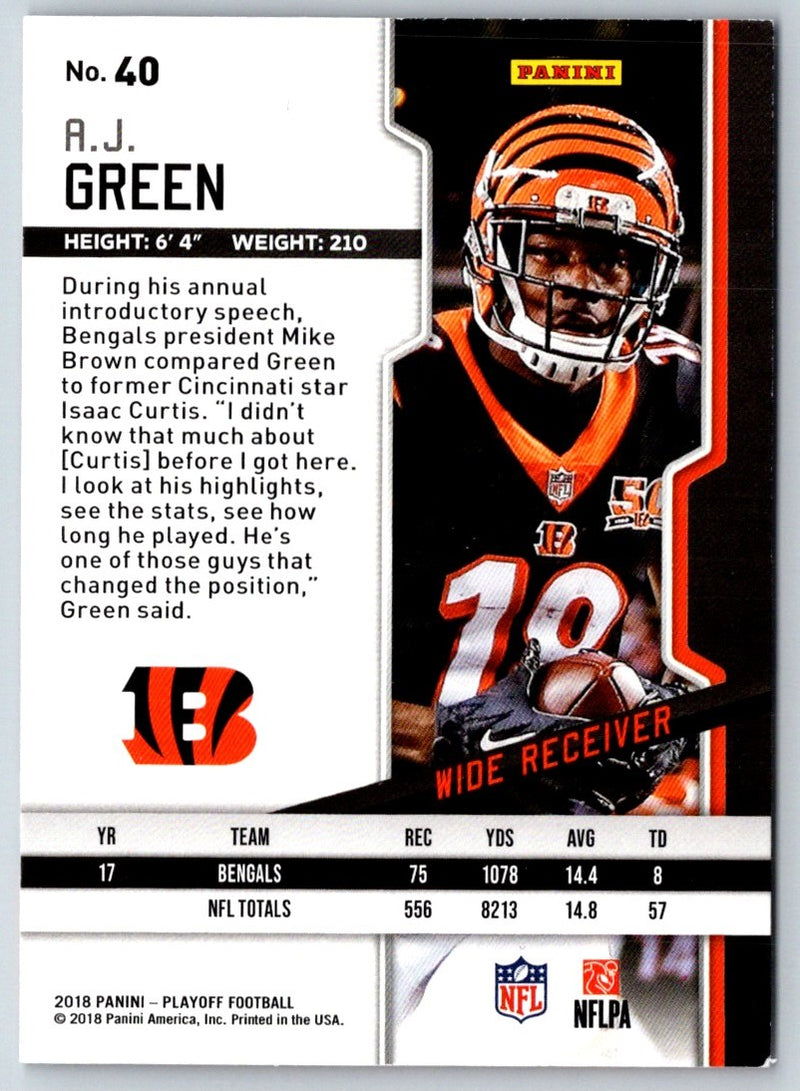 2018 Panini Playoff A.J. Green