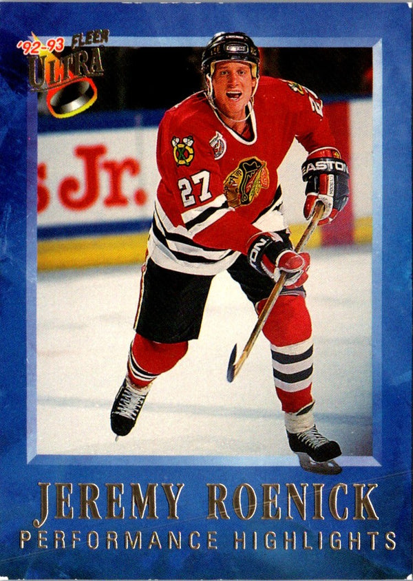 1992 Ultra Jeremy Roenick Performance Highlights Jeremy Roenick #11