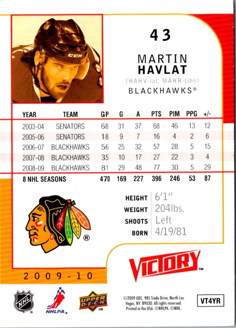 2009 Upper Deck Victory Martin Havlat