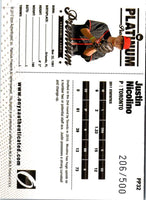 2012 Onyx Platinum Prospects Justin Nicolino #PP32 206/500