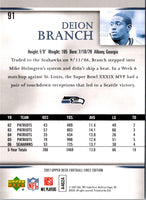 2007 Upper Deck First Edition Deion Branch #91
