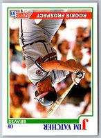 1991 Score Jim Vatcher #341 Rookie