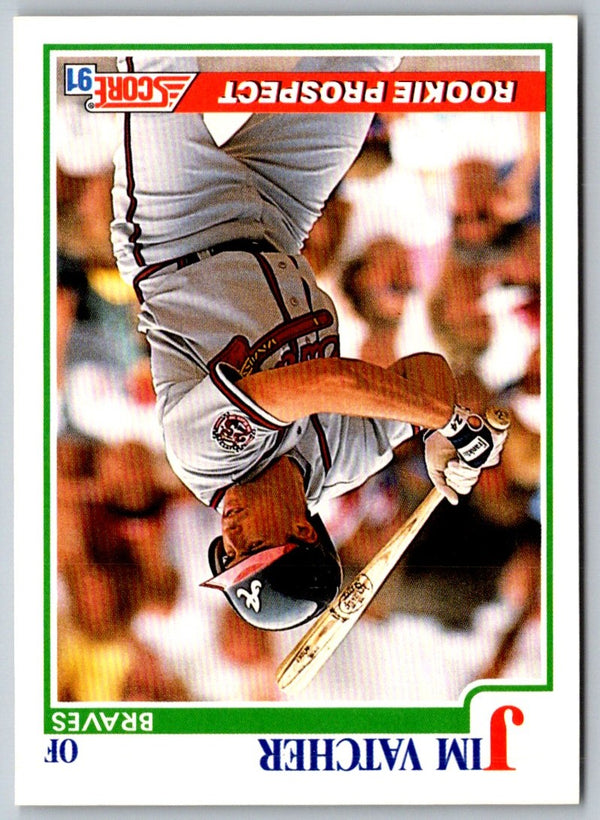 1991 Score Jim Vatcher #341 Rookie