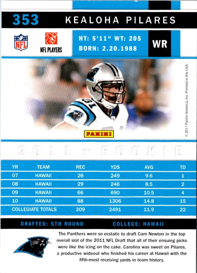 2011 Score Kealoha Pilares