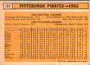 1963 Topps Pittsburgh Pirates