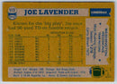 1982 Topps Joe Lavender