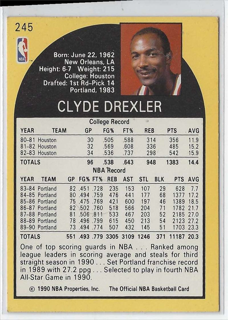 1990 Hoops Clyde Drexler