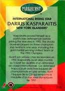 1992 Parkhurst Darius Kasparaitis