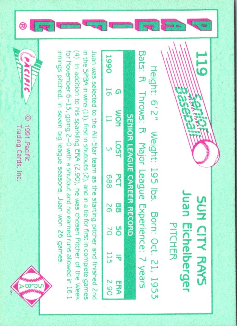1991 Pacific Senior League Juan Eichelberger